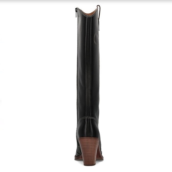 Frye Corinne Tall Deco Stitch Boot- Leather NWOT - Picture 3 of 8